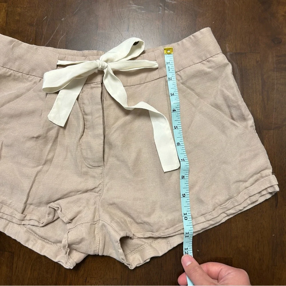 ARITZIA WILFRED Allegra Linen Blend Short in Tan Size 0 - Picture 16 of 16